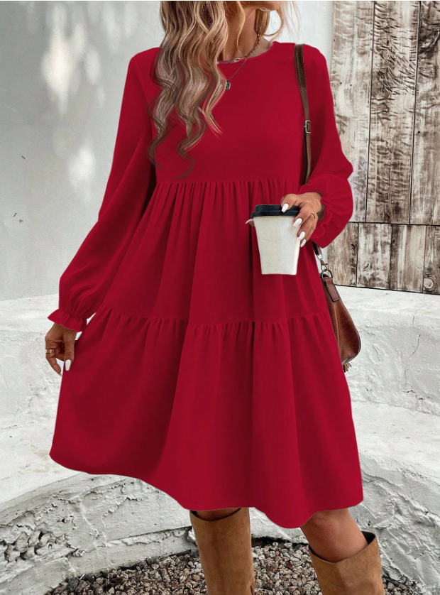 CURVES Fashion 1PC Sleeved Dress