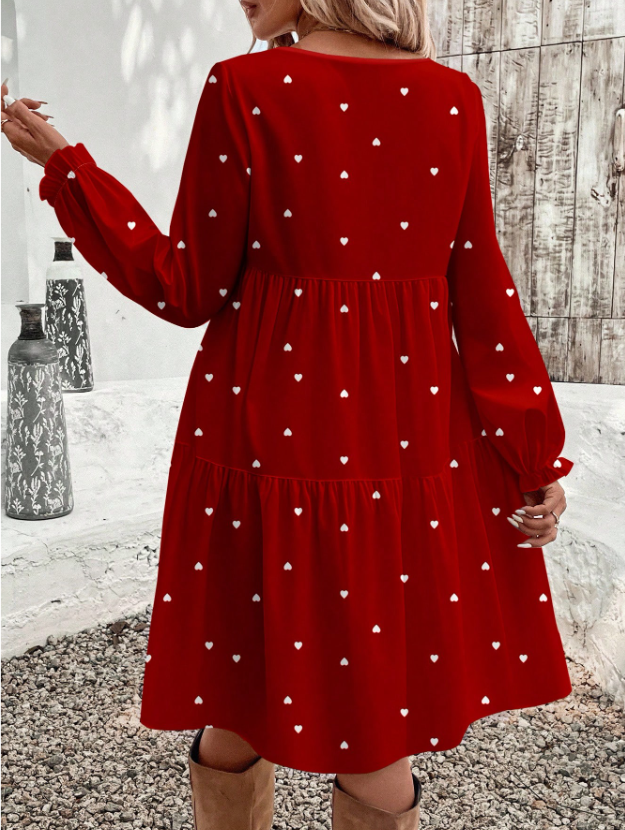 CURVES Fashion 1PC Sleeved Dress