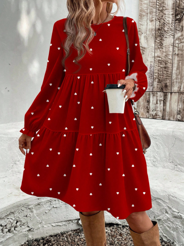 CURVES Fashion 1PC Sleeved Dress