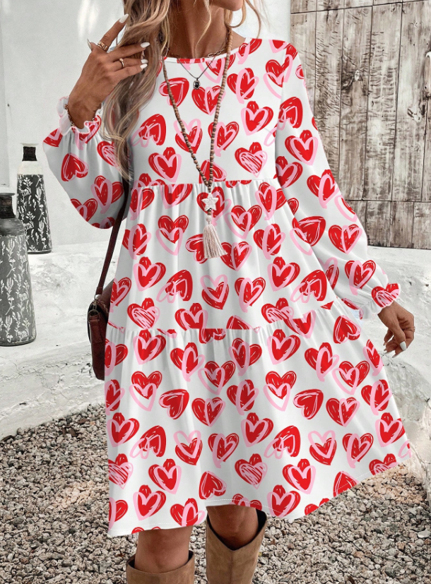 CURVES Fashion 1PC Sleeved Dress