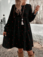 CURVES Fashion 1PC Sleeved Dress
