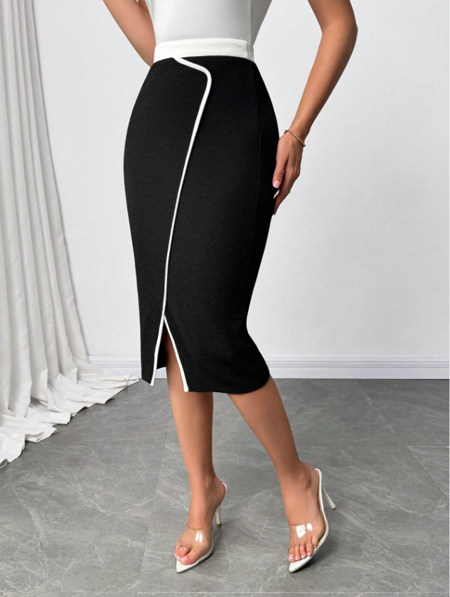 CURVES VShaped Pencil Skirt