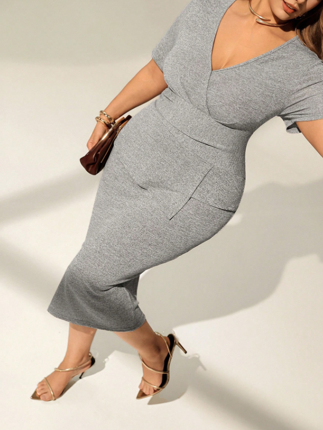 CURVES Stretched Layered Dress