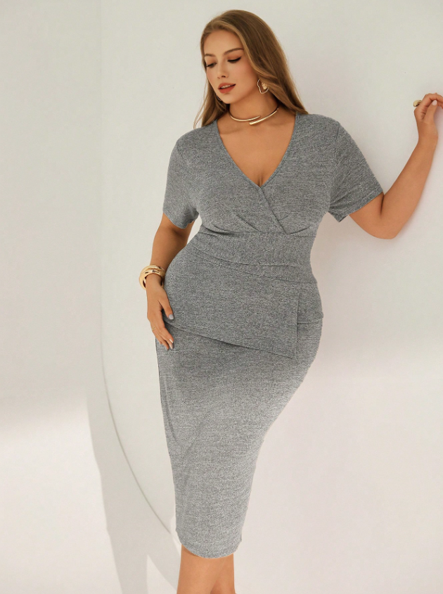 CURVES Stretched Layered Dress