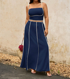 CURVES Elegantly Lined Top and Skirt