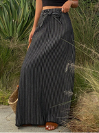 Slimming Contrast Skirt