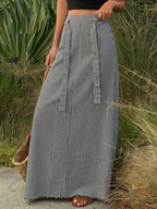 Slimming Contrast Skirt
