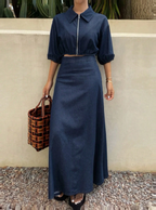 Jean Ready Jacket and Skirt