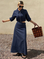 Jean Ready Jacket and Skirt