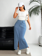 All the Colors Denim Skirt