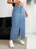 All the Colors Denim Skirt