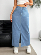 All the Colors Denim Skirt