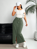 All the Colors Denim Skirt