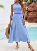 Flowy Springtime Skirt and TieBack Top