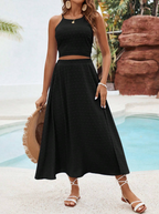 Flowy Springtime Skirt and TieBack Top