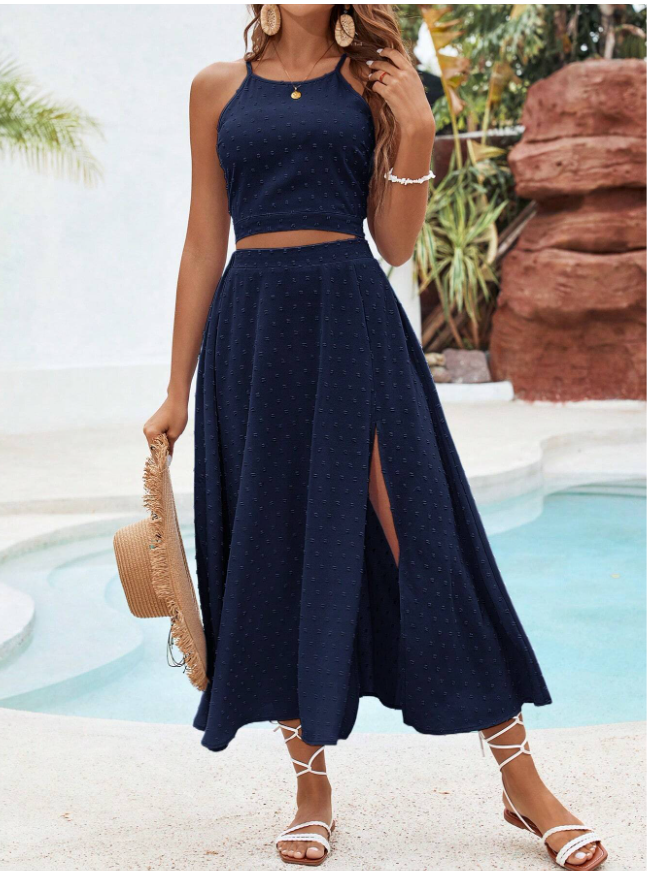 Flowy Springtime Skirt and TieBack Top