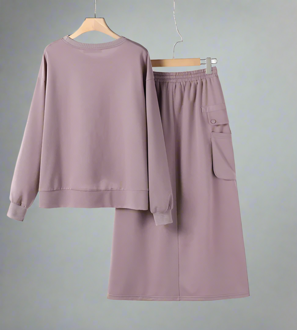 Sweater Top and Cozy Skirt