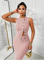 Into Sleek Stripes Top and Bottom
