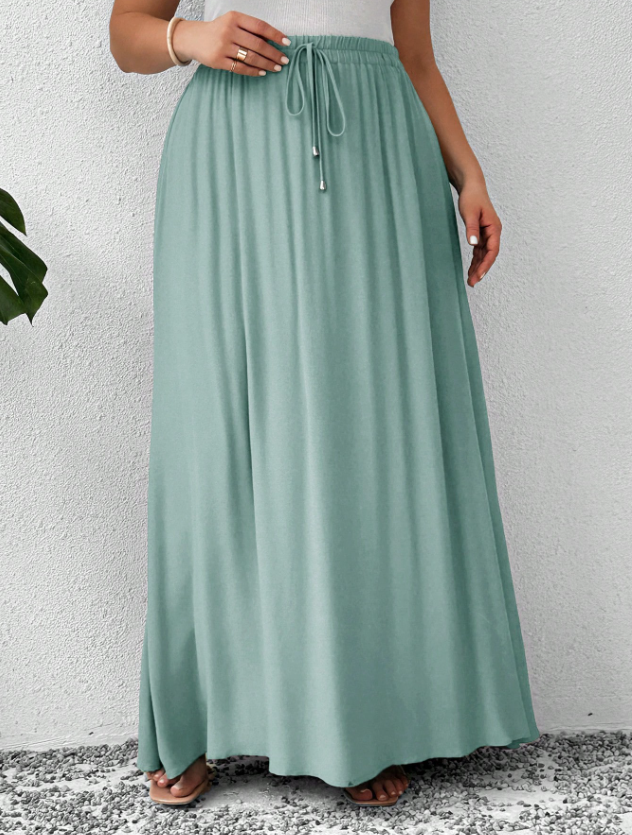 Jewel Color Tone Skirt PLUS