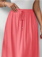 Jewel Color Tone Skirt PLUS