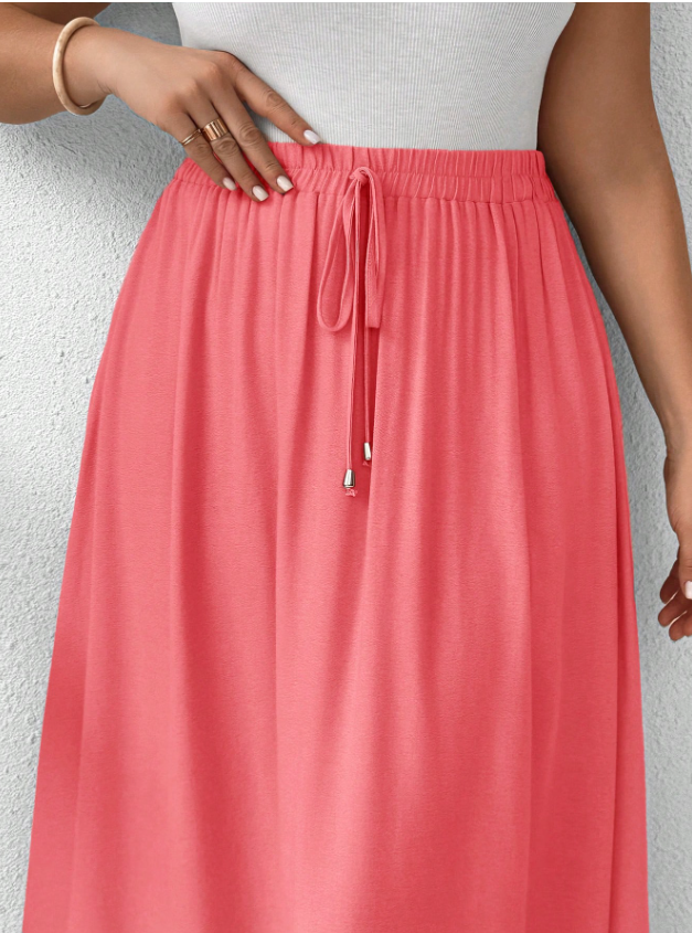 Jewel Color Tone Skirt PLUS