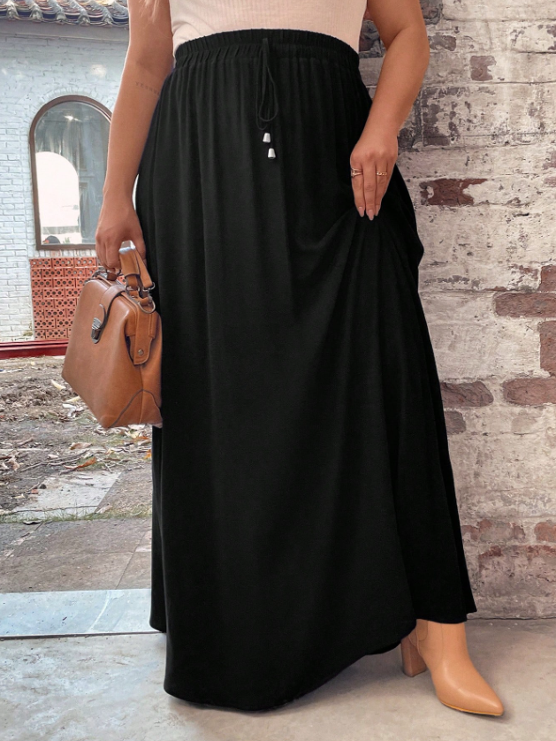 Jewel Color Tone Skirt PLUS