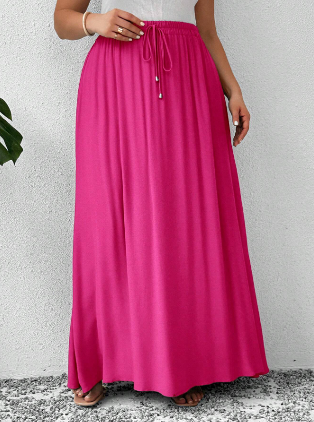 Jewel Color Tone Skirt PLUS