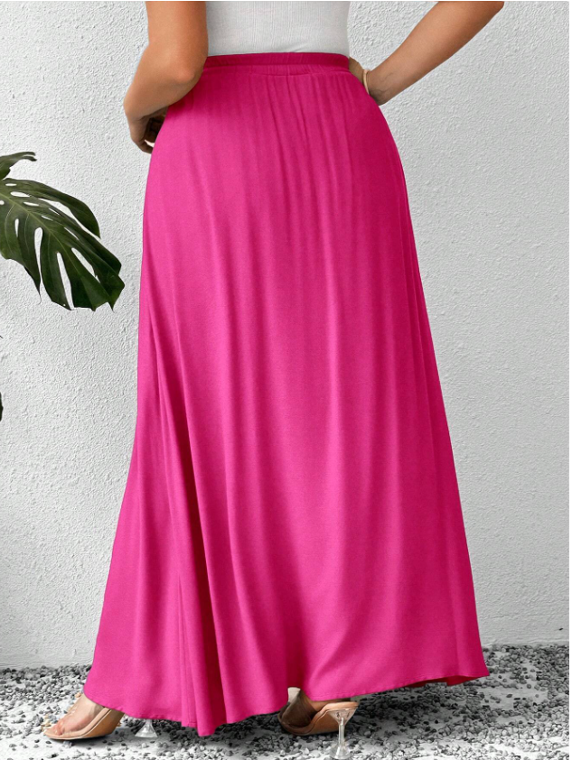 Jewel Color Tone Skirt PLUS
