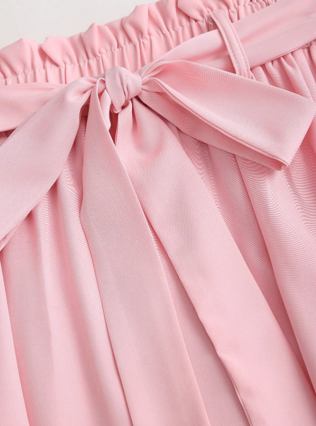 Fashioned with a Bow Skirt