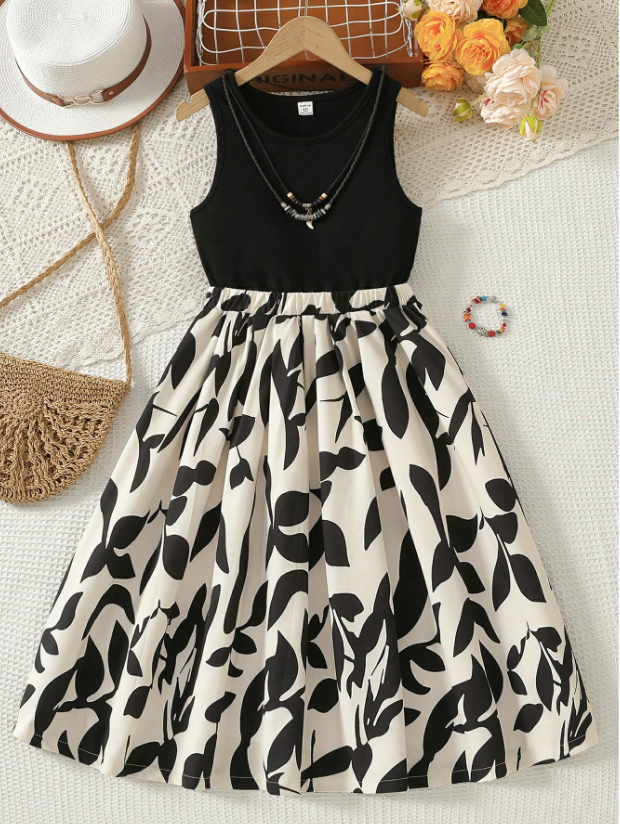Paisley Short Sleeve Dress GIRLS