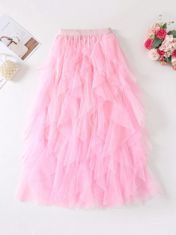 Tousled Layered Skirt