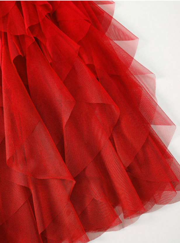 Tousled Layered Skirt