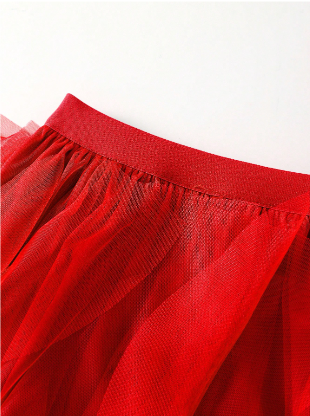 Tousled Layered Skirt