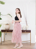 Tousled Layered Skirt