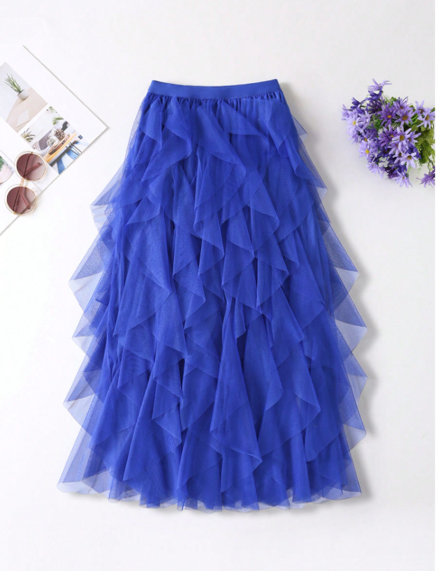 Tousled Layered Skirt