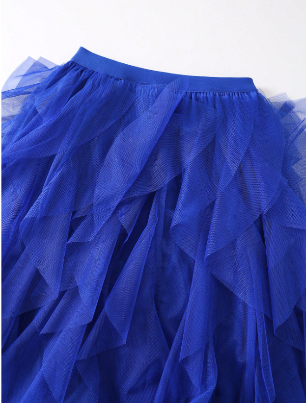 Tousled Layered Skirt