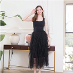 Tousled Layered Skirt
