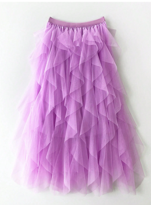 Tousled Layered Skirt