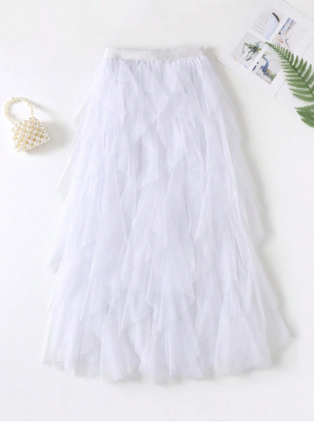 Tousled Layered Skirt