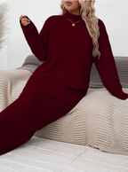 Turtle Neck Long Sleeve Set