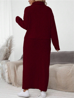 Turtle Neck Long Sleeve Set