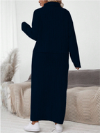 Turtle Neck Long Sleeve Set