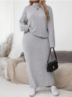 Turtle Neck Long Sleeve Set