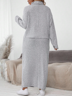 Turtle Neck Long Sleeve Set