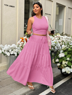 Basic Tank Top and Matching Skirt PLUS