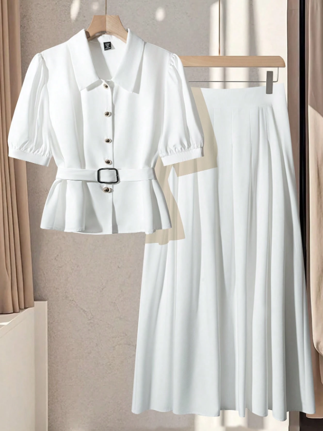 Delicately Suit Top & Skirt PLUS