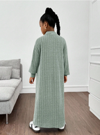 GIRLs Long Cardigan and Dress Set