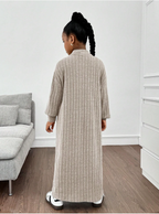 GIRLs Long Cardigan and Dress Set
