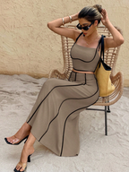 Elegantly Lined Skirt and Top