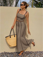 Elegantly Lined Skirt and Top